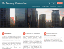 Tablet Screenshot of learningluminarium.com